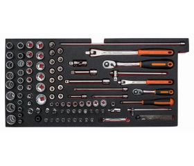 Composiciones de herramientas para mantenimiento general en caja de herramientas metálica: 193 piezas | 1483KHD3RB-FF3