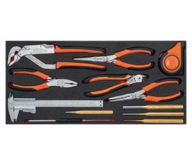 Composiciones de herramientas para mantenimiento general en caja de herramientas metálica: 146 piezas | 1483KHD3RB-FF4