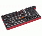 Bandeja de foam con composición de herramientas métricas para nuestras cajas metálicas de las series 1483K y 1483KHD (49&nbsp;piezas) | FF3A13
