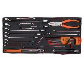 Composición en pulgadas en bandeja de foam para nuestras cajas metálicas de las series 1483K y 1483KHD (30 piezas) | FF3A17