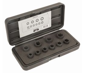 Juego de vasos de impacto hexagonales con perfil hexagonal métrico (10 piezas) | K7401M/10