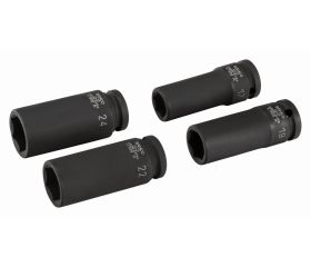 Juego de vasos de impacto de serie larga, fosfatados, con cuadrado de 1/2