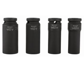 Juego de vasos de impacto de serie larga, fosfatados, con cuadrado de 1/2