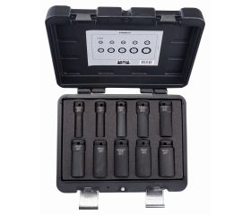 Juego de vasos de impacto de serie larga, fosfatados, con cuadrado de 1/2