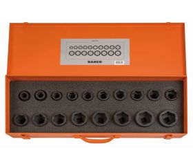 Juego de vasos de impacto fosfatados con cuadradillo de 3/4