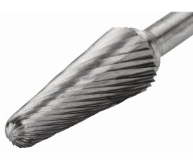 Limas rotativas cónicas con punta redonda de carburo de tungsteno para metal | L