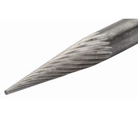 Limas rotativas cónicas con punta redonda de carburo de tungsteno para metal | M