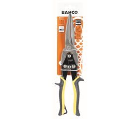Tijeras para chapa con corte recto largo multipropósito con mango naranja | MA431