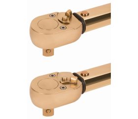 Llaves dinamométricas de disparo mecánico ajustable antichispa con visor de escala y cabeza fija de carraca de bronce de aluminio | NS041