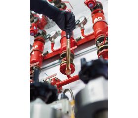 Llaves dinamométricas de disparo mecánico ajustable antichispa con visor de escala y cabeza fija de carraca de bronce de aluminio | NS041