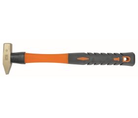 Martillos de tipo alemán antichispa con cabeza de aluminio bronce y mango de fibra de vidrio | NS504-FB