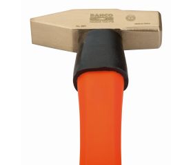 Martillos de tipo alemán antichispa con cabeza de aluminio bronce y mango de fibra de vidrio | NS504-FB