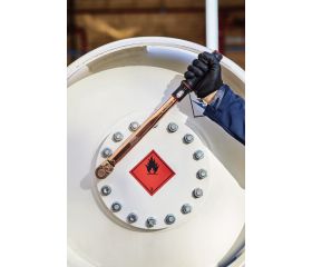 Llaves dinamométricas de disparo mecánico ajustable antichispa con visor de escala y cabeza fija de carraca de cobre de berilio | NSB041