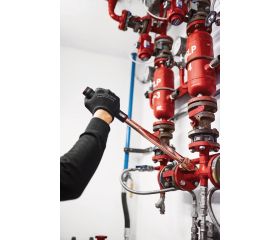 Llaves dinamométricas de disparo mecánico ajustable antichispa con visor de escala y cabeza fija de carraca de cobre de berilio | NSB041