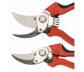 Tijeras de podar de una mano de corte deslizante con mango de composite de agarre suave y cabezal de corte estrecho | P108