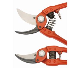 Tijeras de podar de una mano de corte deslizante con mangos de acero sellado presionado y cabezal de corte estrecho | P110