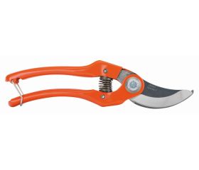 Tijeras de podar de una mano de corte deslizante con mangos de acero sellado presionado y cabeza de corte angulada | P121