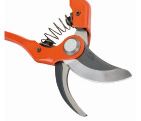 Tijeras de podar de una mano de corte deslizante con mangos de acero sellado presionado y cabeza de corte angulada | P121