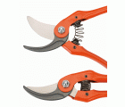 Tijeras de podar de una mano de corte deslizante con mangos de acero sellado presionado y cabeza de corte angulada | P121