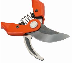 Tijeras de podar de una mano de corte deslizante con mangos de acero sellado presionado y cabeza de corte recto | P126