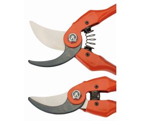 Tijeras de podar de una mano de corte deslizante con mangos de acero sellado presionado y cabeza de corte recto | P126