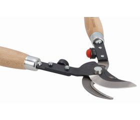 Tijeras de podar de dos manos de corte deslizante de 30 mm profesionales, con mango de madera y contrahoja forjada | P16-40W