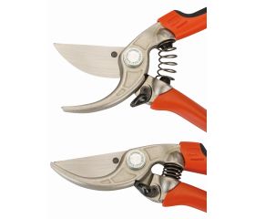 Tijeras de podar de una mano de corte deslizante con mangos de acero forjado y cabezal de corte estrecho | P5