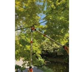 Tijeras de podar de dos manos de corte deslizante telescópicas, para expertos, de 40 mm y con mango bi-componente | PG-19
