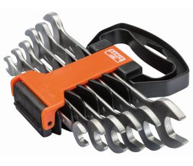 Juego de llaves fijas de dos bocas métricas (6 piezas/colgador de plástico) | S10/