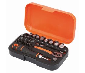 Juego de llaves de vaso y puntas de 1/4