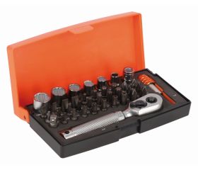 Juego de llaves de vaso cuadradas de 1/4