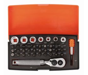 Juego de llaves de vaso cuadradas de 1/4