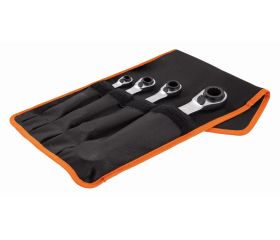 Juego de llaves dobles de estrella planas a carraca 4 en 1 (4 piezas / bolsa) | S4RM/4T