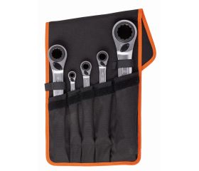 Juego de llaves dobles de estrella planas a carraca 4 en 1 (5 piezas / bolsa) | S4RM/5T