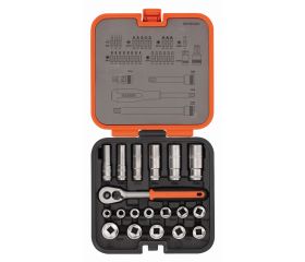 Juego de vasos estándar y profundos de 3/8