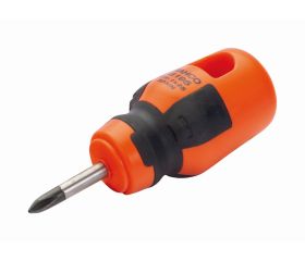 Destornilladores Phillips Stubby BahcoFit con mango de goma PH1-PH2 | B195PH