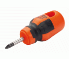 Destornilladores Pozidriv Stubby BahcoFit con&nbsp;mango de goma PZ1-PZ2 | B195PZ