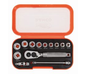 Juego de llaves de vaso de 1/4