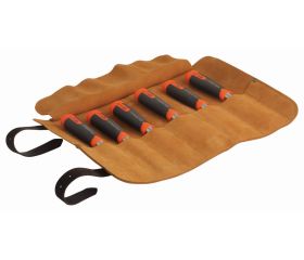 Juego de formones muy resistentes ERGO™ en un estuche enrollable de cuero (6 piezas) | 434-S6-LR