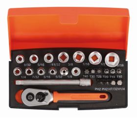 Juego de vasos con cuadrado de 1/4