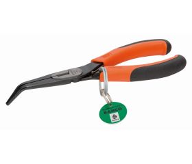 Alicates de boca semirredonda ERGO™ con punta curvada a 45° y anillo de seguridad | TAH2427G