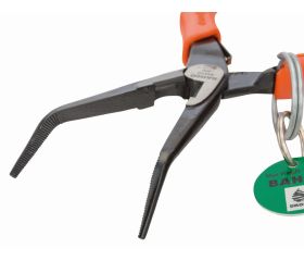 Alicates de boca semirredonda ERGO™ con punta curvada a 45° y anillo de seguridad | TAH2427G