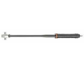 Llave dinamométrica de disparo mecánico ajustable con visor de escala y cabeza fija de carraca con placa metálica | TAH73R