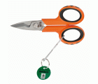 Tijeras de electricista extrafuertes con lazo de alambre | TAHSCB140G