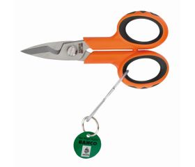 Tijeras de electricista extrafuertes con lazo de alambre | TAHSCB140G