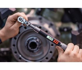 Llave dinamométrica electrónica de par y grados y cabeza de carraca fija | TAW MICRO