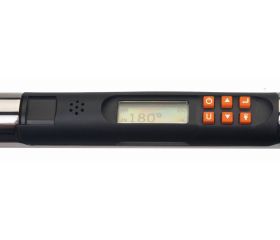 Llave dinamométrica electrónica de par y grados, con memoria/USB y cabeza de carraca fija | TAWM MICRO