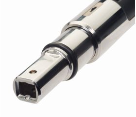 Llave dinamométrica electrónica de par y grados, con memoria/USB y cabeza intercambiable rectangular | TAWM9