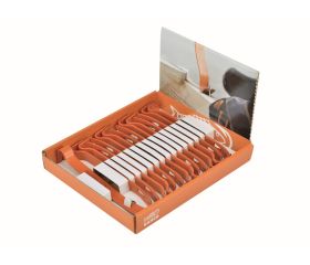 Barras desencofradoras planas pequeñas con extremo doblado y extremo plano, expositor con 15 piezas | WBMF190IP