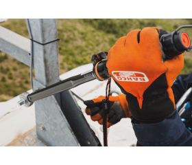 Llave dinamométrica de disparo mecánico ajustable con visor de escala y cabeza fija de carraca con placa metálica | TAH73R